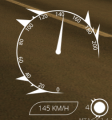 New round speedometer