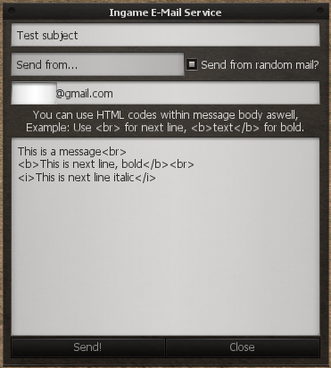 Email GUI