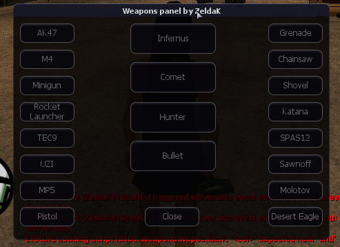 Weapons Panel