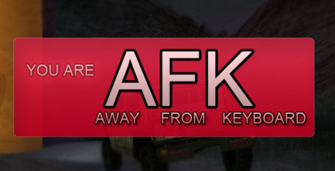 AFK warning