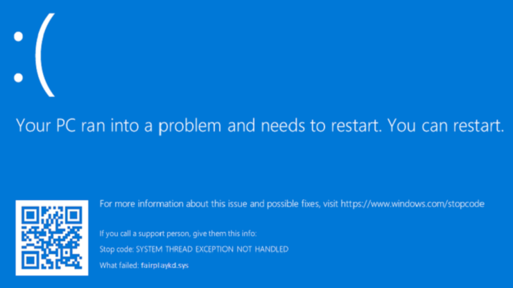 Roblox Fake Blue Screen Of Death Screen