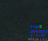 A screenshot of Data-hora-ping