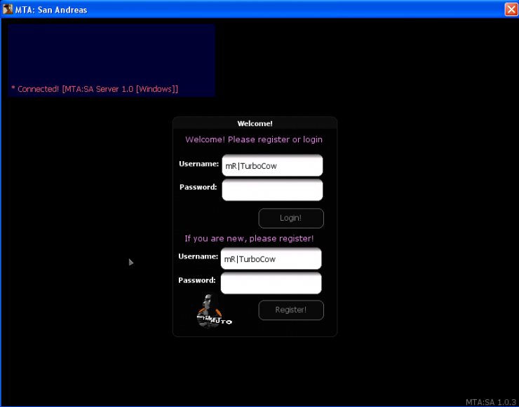 Login/register