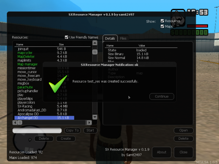 sx_resmanager | Multi Theft Auto | Community